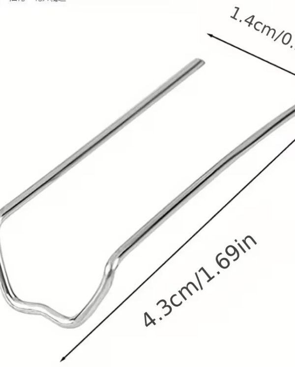 8a0089c0-33bf-11f0-b936-0a580a632983 Spille Ferma Piante a Forma di U – Acciaio Antiruggine Grigio Argento per Rampicanti, Schiuma Floreale e Ghirlande