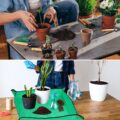 Tappetino Pieghevole Impermeabile 100×100 cm – Ideale per Trapianti, Rinvaso e Cura Piante Senza Sporcare